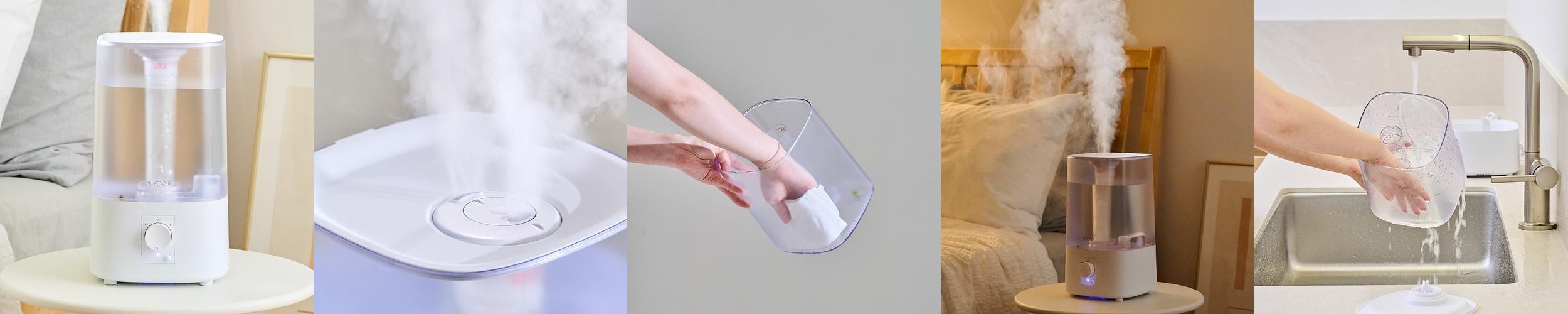 넥소버 초음파 가습기 간편 통세척 가정용 NXH-721