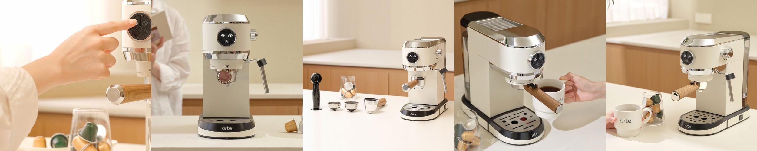오르테 커피머신 가정용 아이보리 OCK-351A
