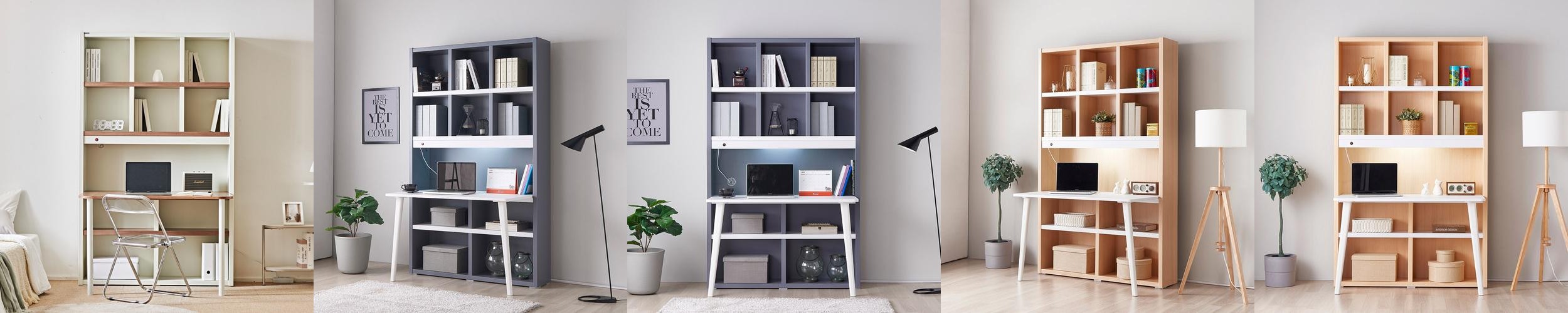 동서가구 프라임 1200 정면 책상 책장 세트 DF908134