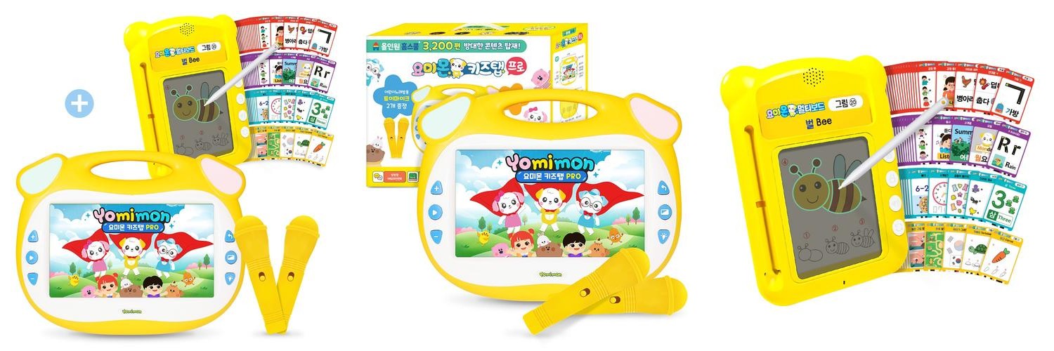 요미몬 키즈탭 프로+멀티보드(200가지 카드) 유아선물 조카선물