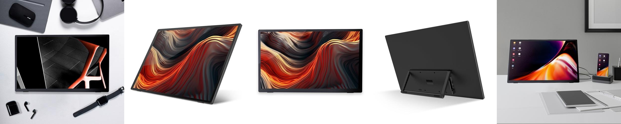 일렉싱크 휴대용 모니터 터치 보조 FHD 서브 덱스 미러링 46.99cm