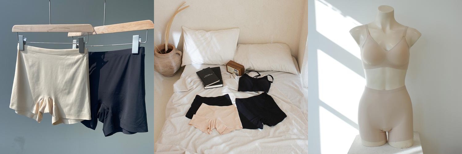 [하성민기업] 자체제작 여성 네모팬티 요가 필라테스 속옷 노라인 심리스