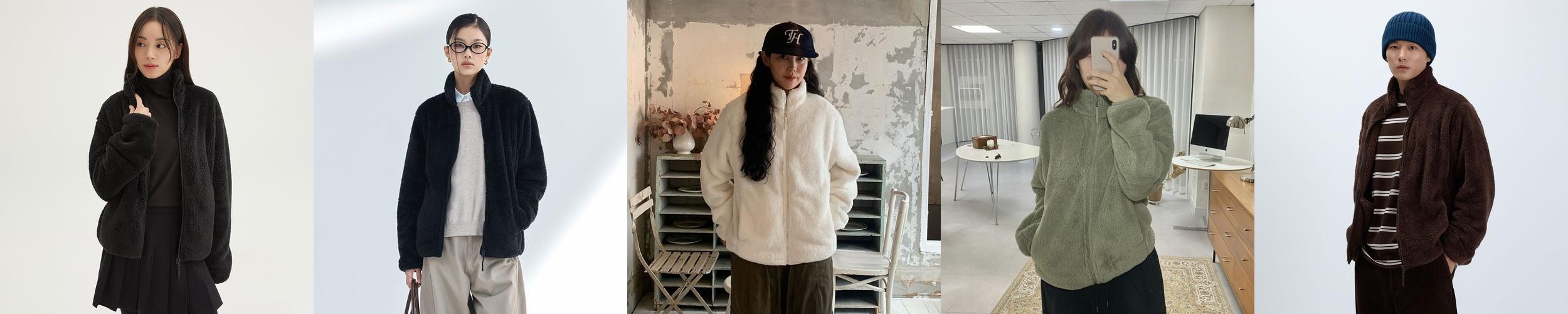 [N배송][리사이클] 스파오 베이직 퍼플리스 집업 SPFZF4TC01