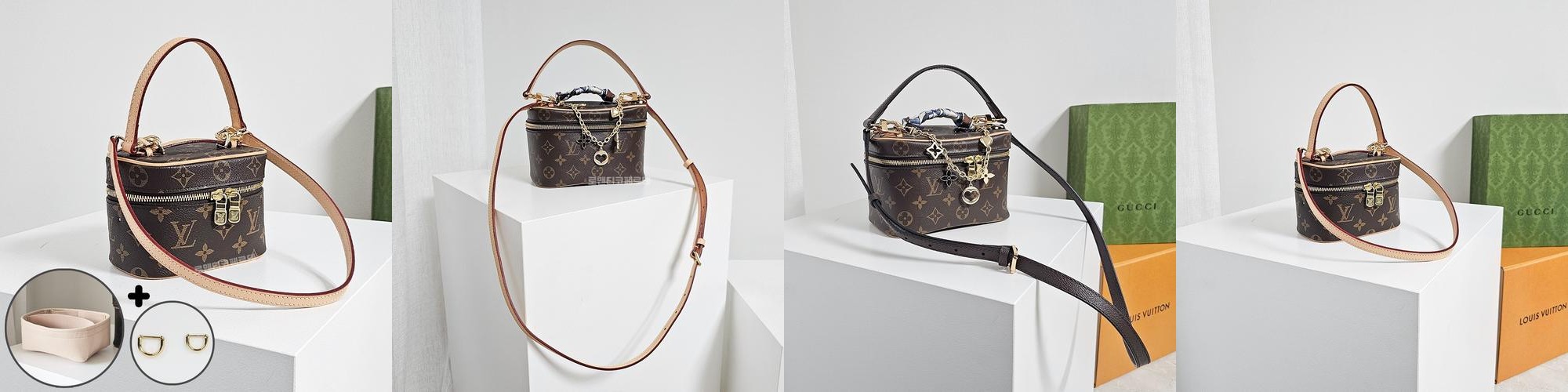 로맨티코 루이비통 니스 미니 나노 리폼 스트랩 호환 가방끈 숏핸들 탑핸들 숄더끈 가죽