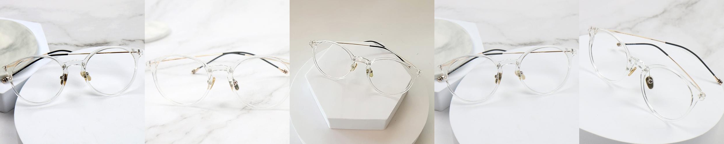 블루라이트차단 안경 6g 투명 안경테 초경량 가벼운 동글이 남자 여자 뿔테