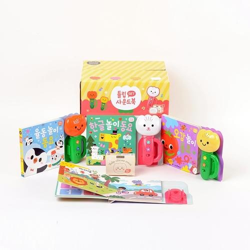 튤립사운드북 한글이 세트(전 3권+실리콘 커버)