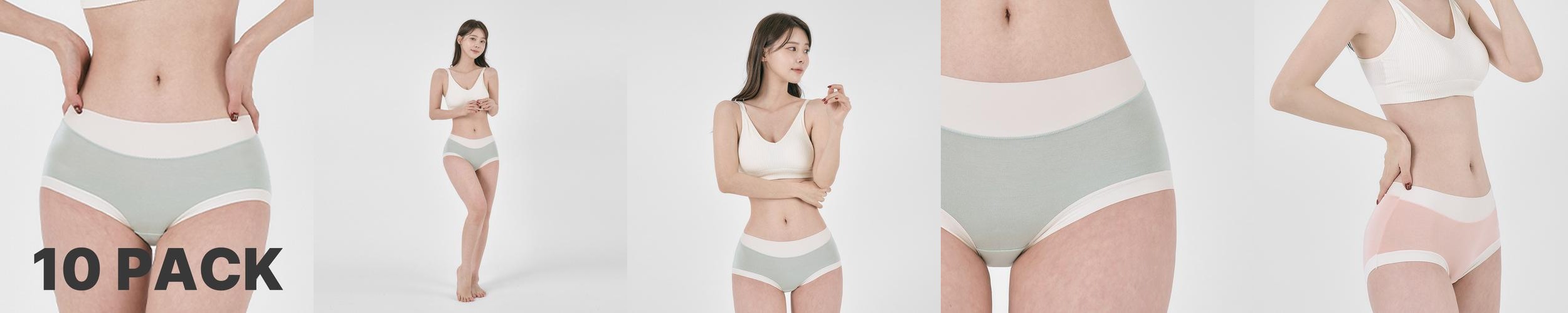 심리스 모달 여성 팬티 네모 사각 10매 팬티세트 심리스 모달 여성 팬티 네모 사각 10매 팬티세트