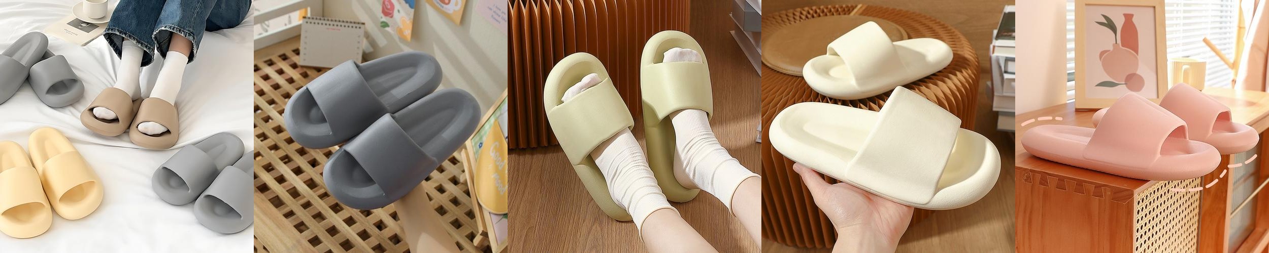 더두꺼워진 마카롱 슬리퍼 거실화 층간소음 EVA 거실 실내 슬리퍼