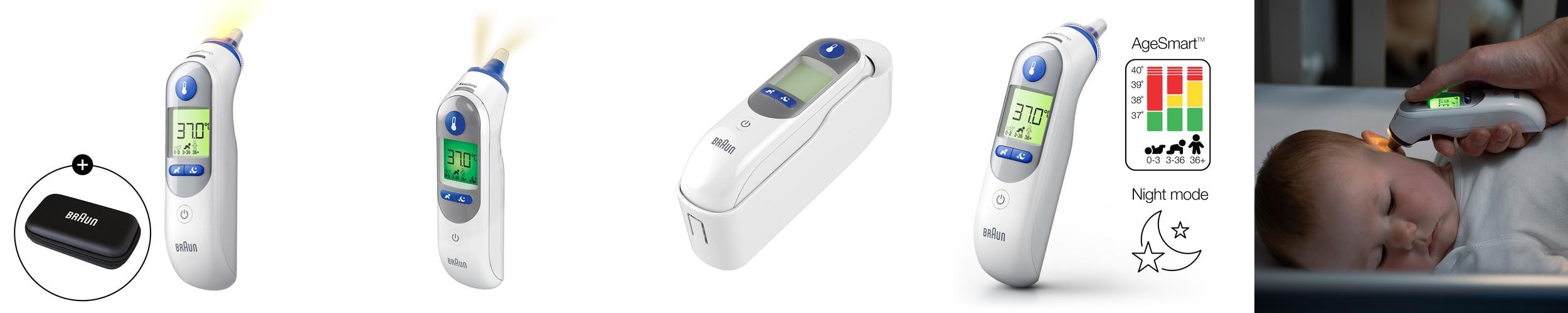 브라운체온계 IRT-6525 적외선 귀체온계 가정용 신생아 체온계 필터21개+건전지 포함