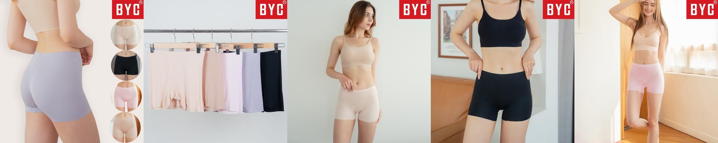 BYC 여성 사각 팬티 심리스 드로즈 누디 모달 노라인 무봉제 네모팬티 빅사이즈