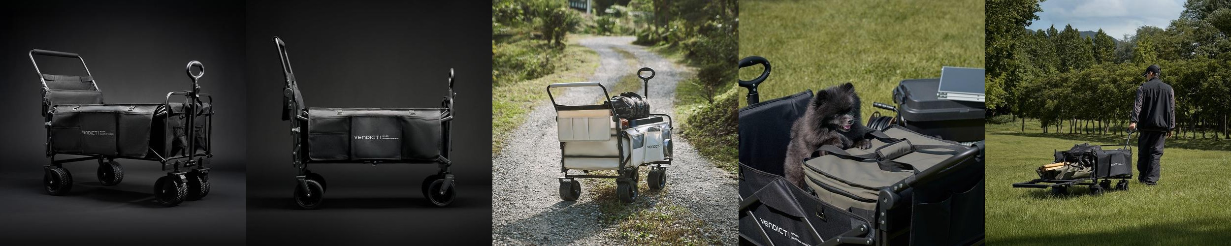 벤딕트 웨건 캠핑웨건 카트 접이식 캐리어 수레 외건 폴딩 대형 오픈형 로버 베이직패키지