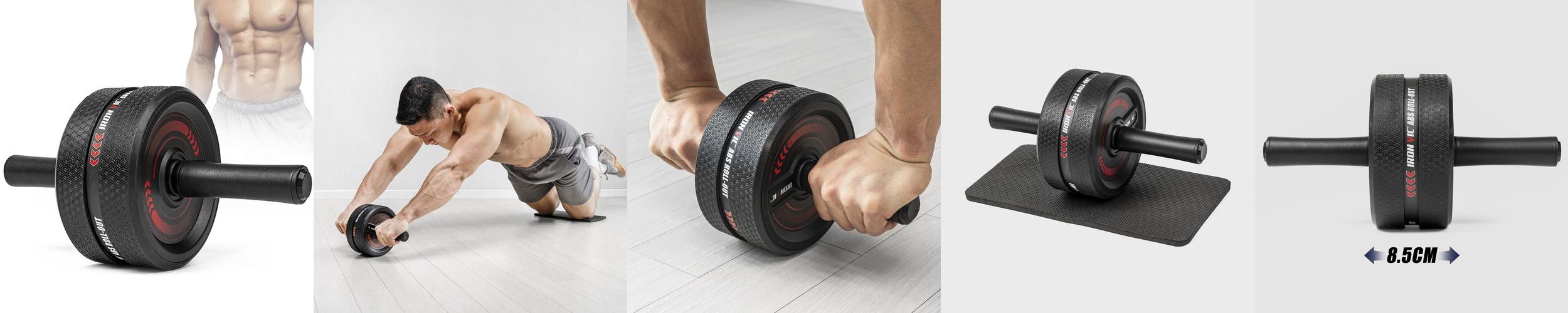 아이언빅 AB슬라이드 롤아웃 초저소음 복근운동 기구