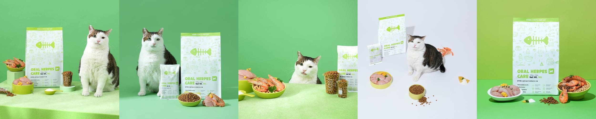 이벤트 본아페티 구내염 허피스 고양이 사료 구강 면역력 오랄앤허피스케어 닭고기, 1kg, 1개