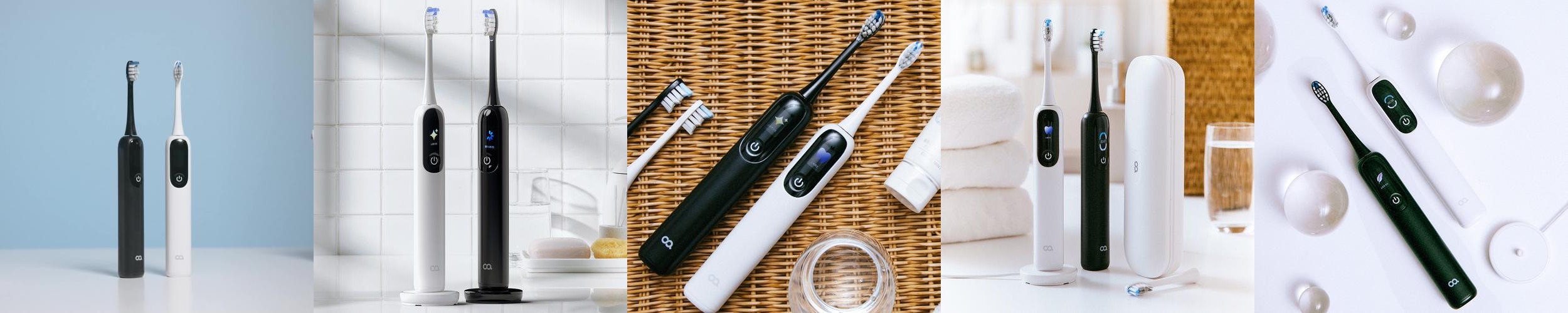 오아 클린이스윙 전동칫솔 LCD 좌우 회전 음파 무선 스마트 디지털 미세모 진동칫솔