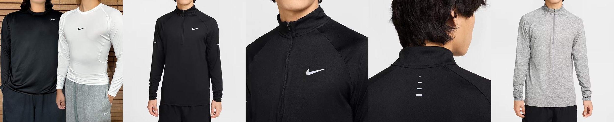 나이키 드라이핏 기능성 긴팔 롱슬리브 프로 컴프레션 러닝 머슬핏 스우시 티셔츠