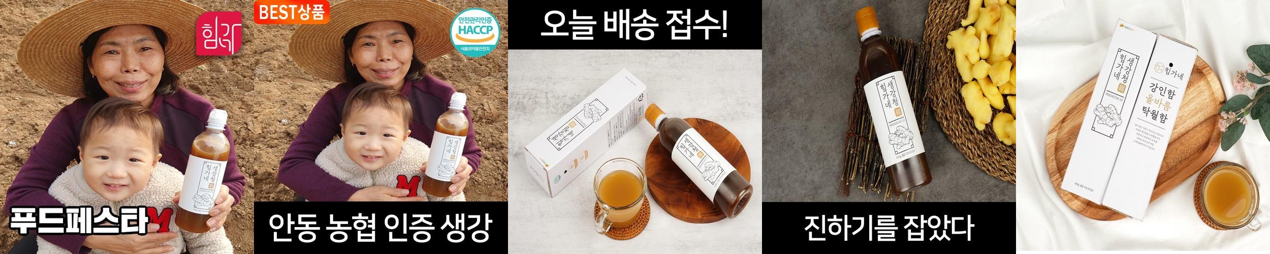 힘가네 생강청 생강차 수제 600g