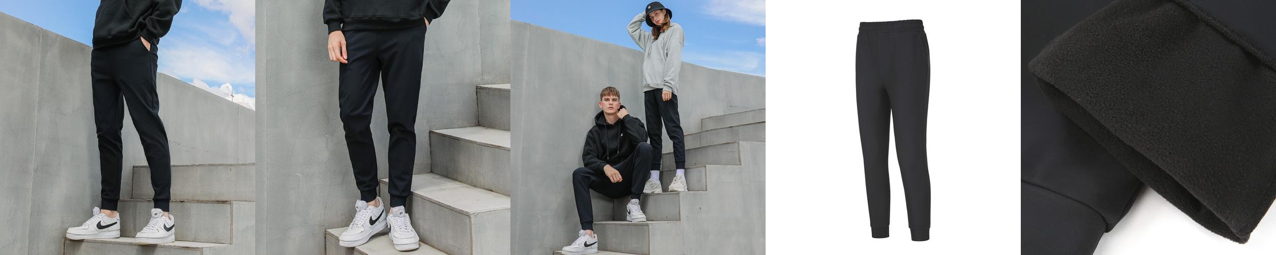 [블랙몬스터핏]트리코트 기모 트레이닝바지 러닝 조거 팬츠 겨울 츄리닝 운동복