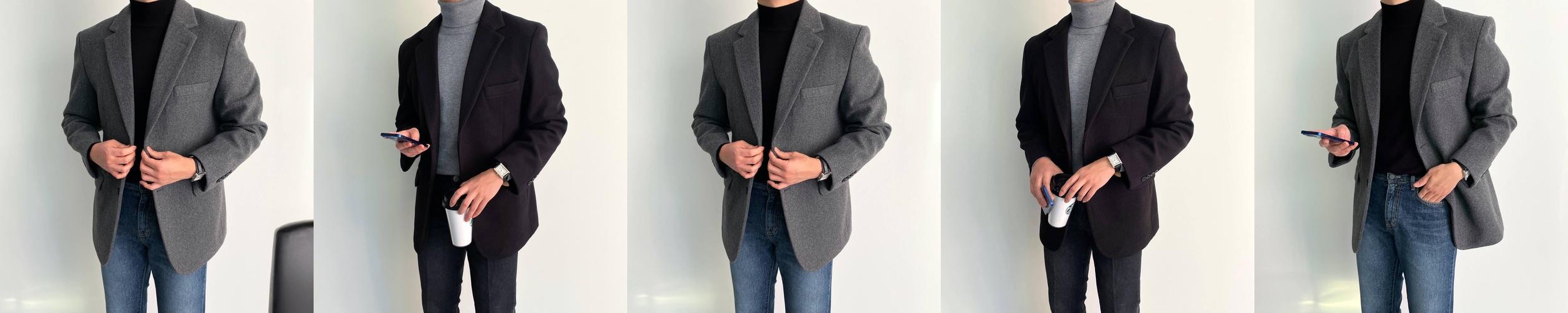 정장마이 울블레이저 겨울블레이저 오버핏블레이저