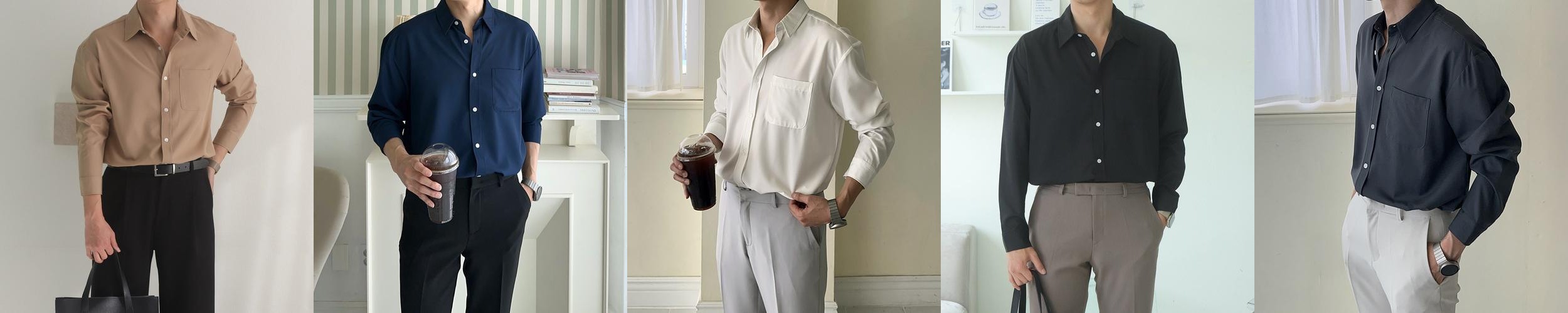 남자셔츠 구김없는 빅사이즈 남성 정장 실크 남방 남자와이셔츠 남자셔츠 구김없는 빅사이즈 남성 정장 실크 남방 남자와이셔츠