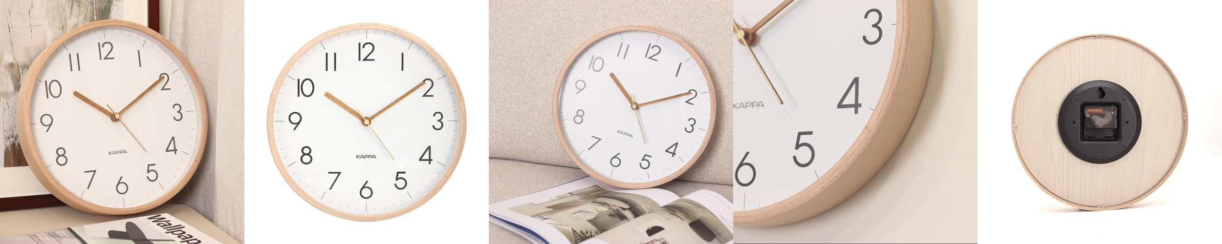 카파 무소음 원목 벽시계 비치우드 벽걸이시계 국내생산 카파 무소음 원목 벽시계 비치우드 벽걸이시계 국내생산