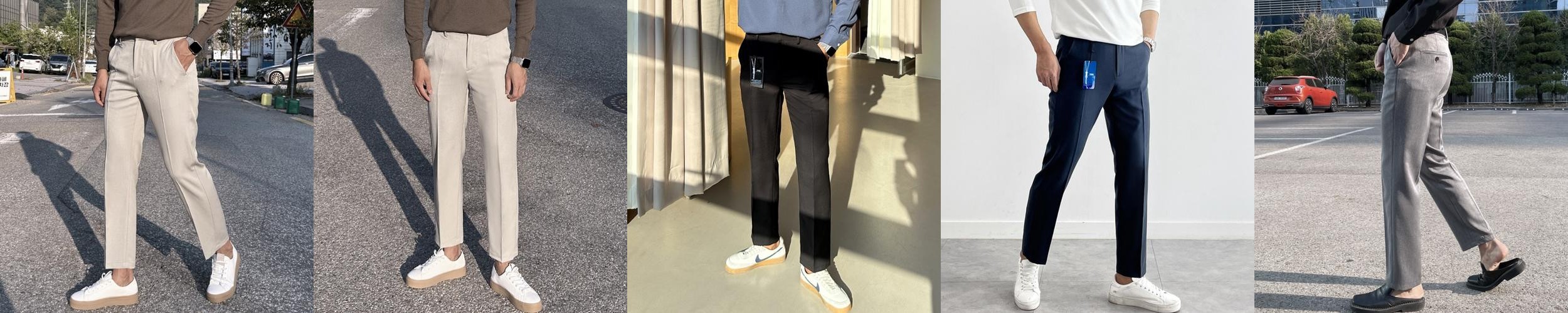 1+1 남자 라키 봄 가을 사계절 9부 10부 슬랙스 바지 1+1 남자 라키 봄 가을 사계절 9부 10부 슬랙스 바지