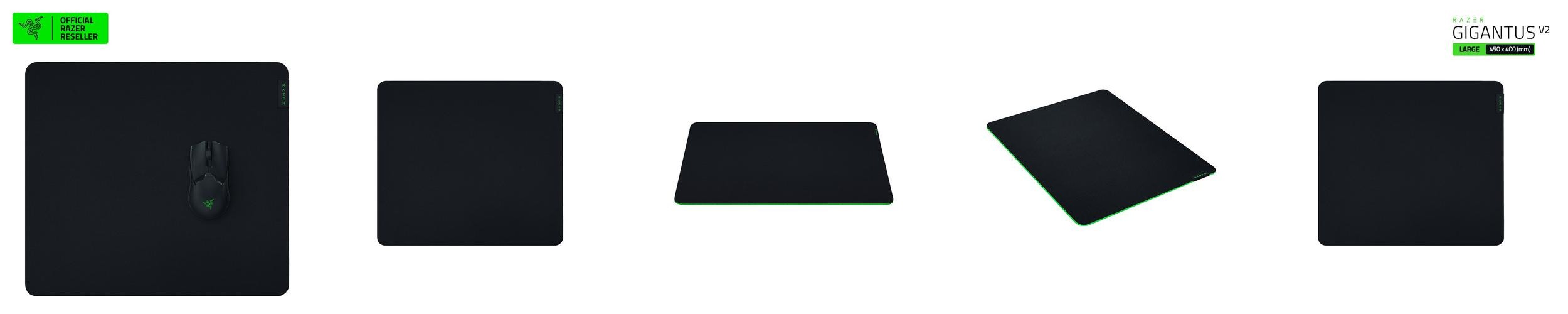 레이저코리아 기간투스 Gigantus V2 마우스패드 블랙, L 레이저코리아 기간투스 Gigantus V2 마우스패드 블랙, L