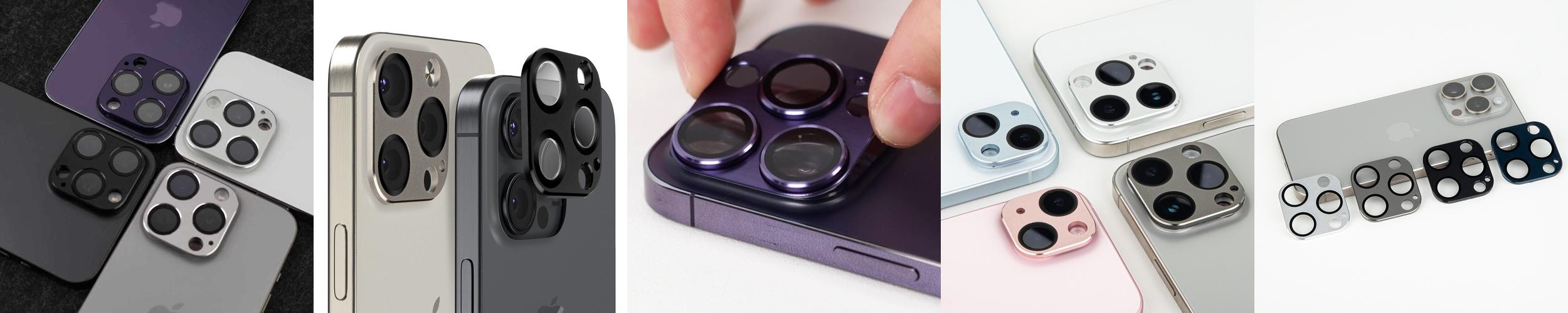 아이폰 16 / 14 프로 맥스 호환 메탈강화 빛번짐 방지 카메라 렌즈 보호필름