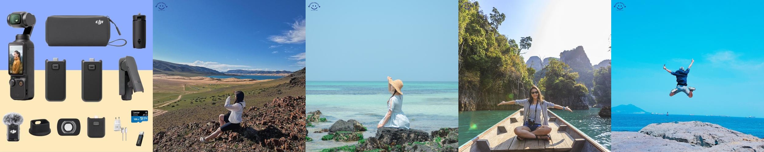 [대여 인천 공항 수령 반납] DJI 오즈모 포켓3 액션캠 브이로그 풀패키지 1일