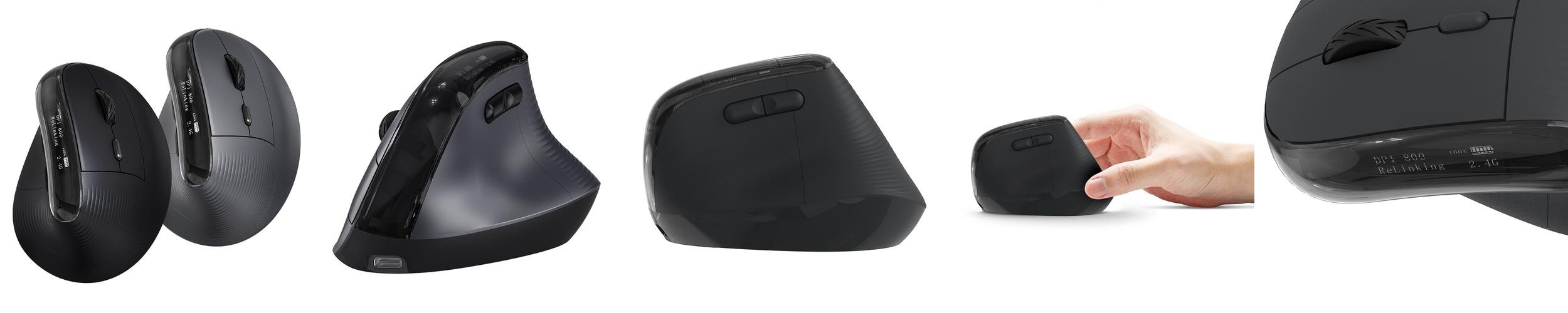 제닉스 STORMX VM4 BT 8000DPI 무선 블루투스 버티컬 마우스