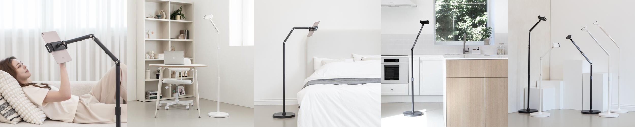 디센느 태블릿 거치대 아이패드 갤럭시 탭 침대 스탠드 5컬러