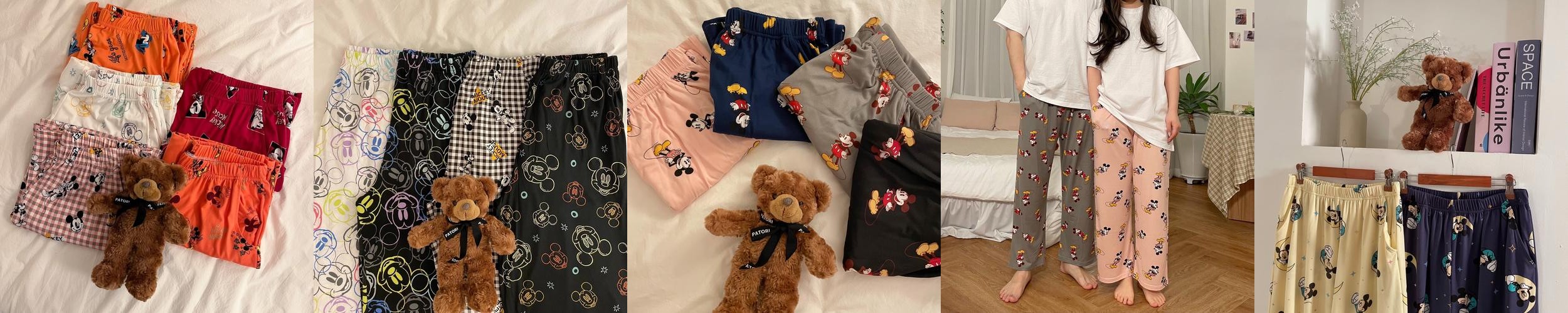치즈 디즈니 커플 잠옷바지 빅사이즈 파자마 파티
