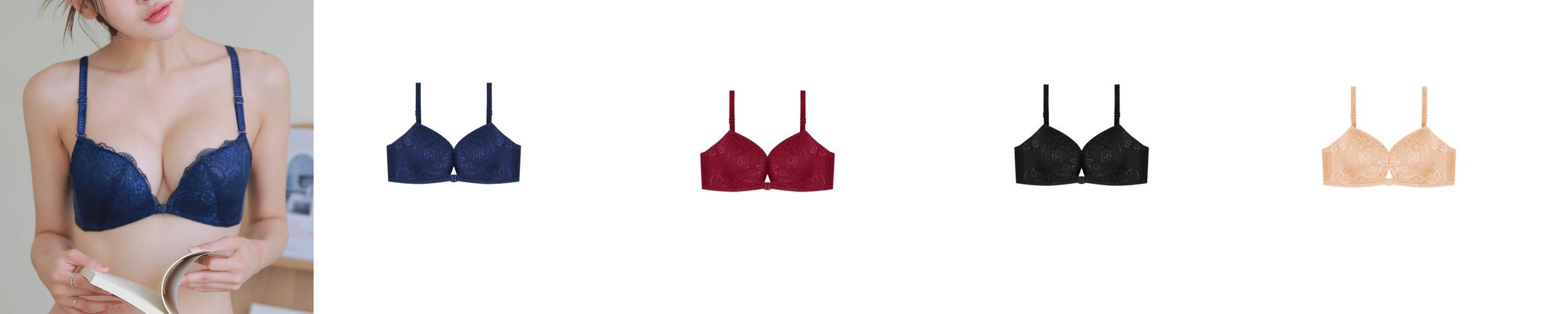 앞후크브라 처진가슴 벌어진가슴 모아주는 가슴골브라 새가슴 퍼진 쳐진 레이스 노와이어