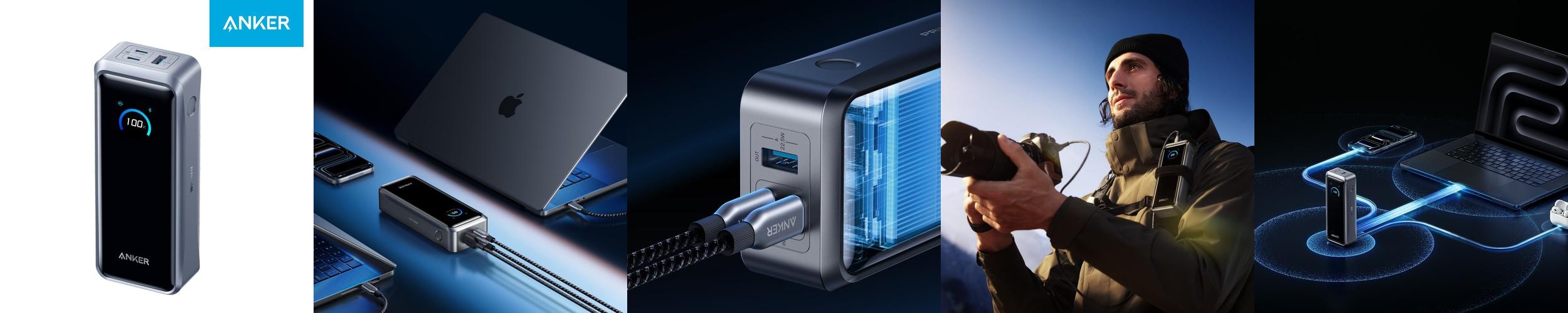 앤커 프라임 고속충전 대용량 보조배터리 26250mAh 300W A110A 앤커 프라임 고속충전 대용량 보조배터리 26250mAh 300W A110A