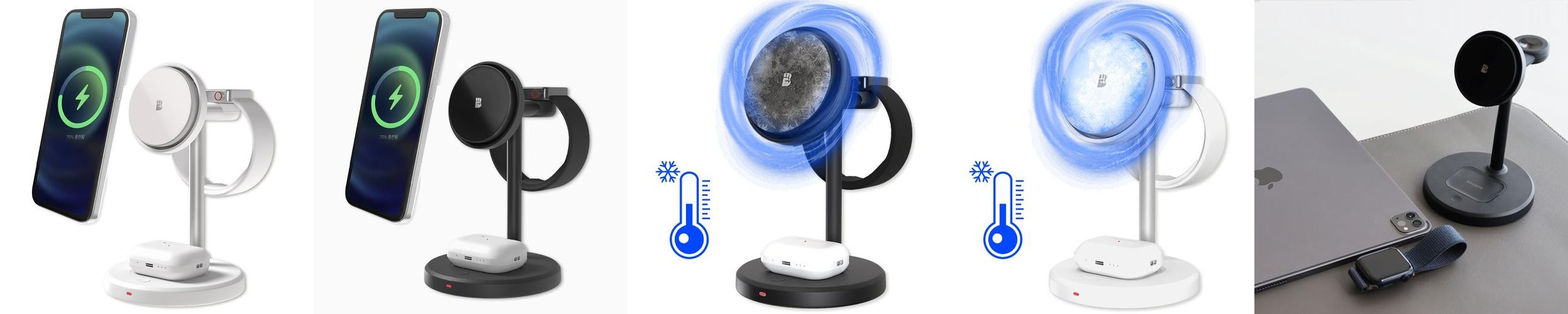 맥브리즈 저온 3in1 맥세이프 무선충전기 거치대 멀티 아이폰 애플워치 충전기 맥브리즈 저온 3in1 맥세이프 무선충전기 거치대 멀티 아이폰 애플워치 충전기