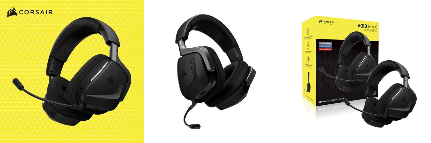 커세어 VOID v2 MAX RGB 무선 게이밍 헤드셋 커세어 VOID v2 MAX RGB 무선 게이밍 헤드셋