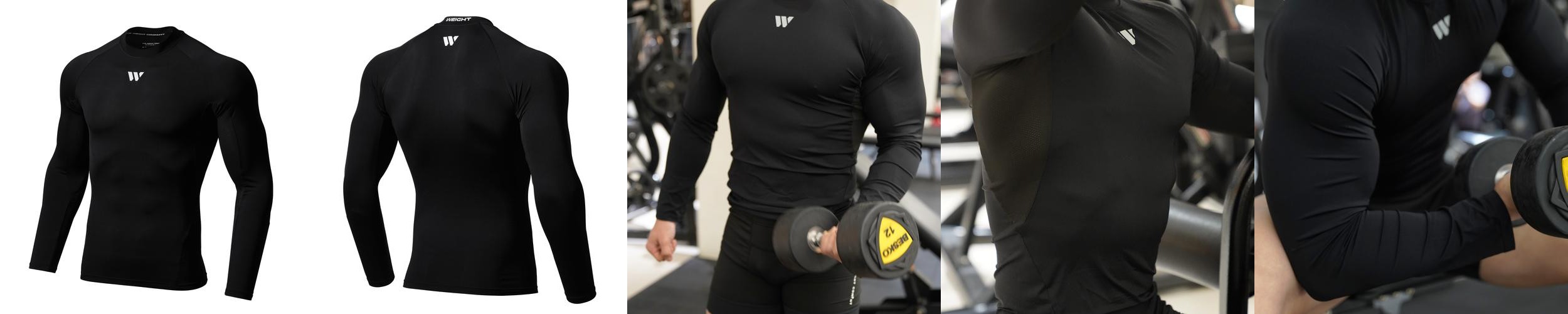 더웨이트컴퍼니 기능성 컴프레션 긴팔 짐웨어 남자 헬스복 타이즈 운동복 런닝 프로컴뱃 상의