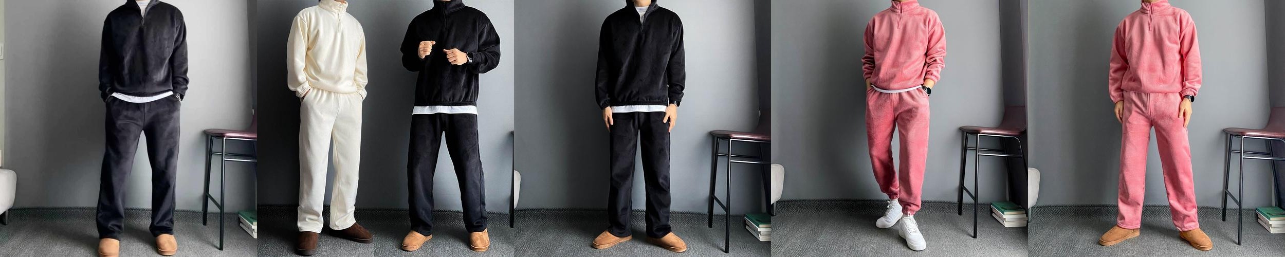 기모츄리닝세트 커플츄리닝 남자겨울트레이닝