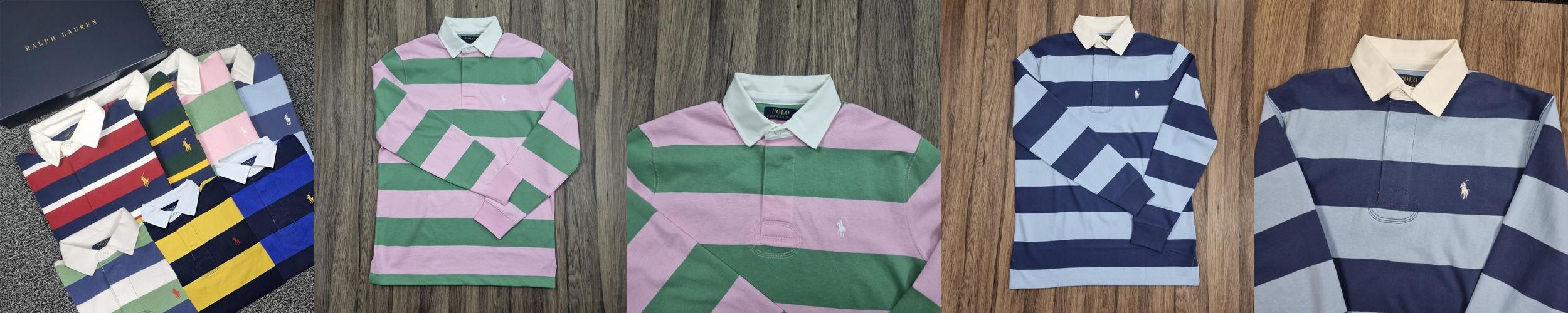 폴로 랄프로렌 스트라이프 클래식핏 럭비 긴팔티