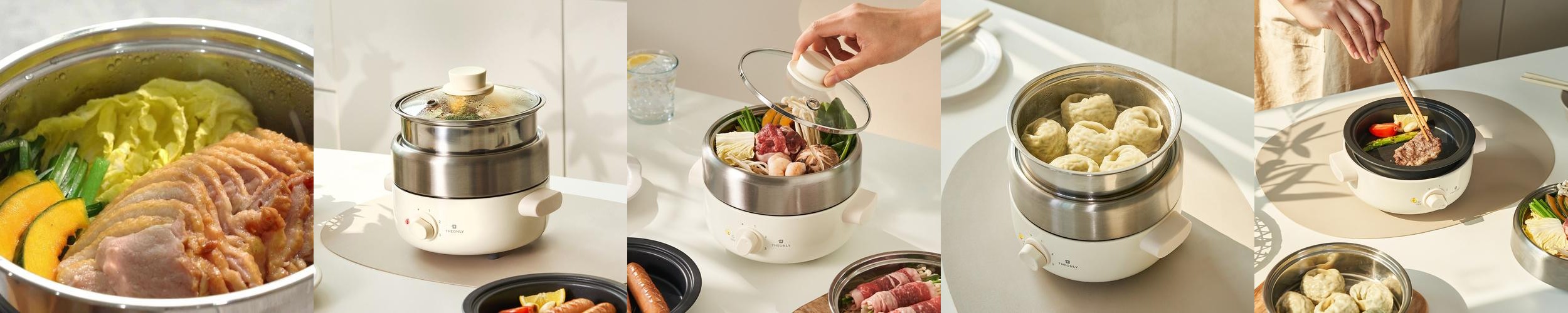 디온리 올스텐 4in1 분리형 계란찜기 멀티쿠커 전골냄비 전기그릴 라면포트 NJM221CW 디온리 올스텐 4in1 분리형 계란찜기 멀티쿠커 전골냄비 전기그릴 라면포트 NJM221CW