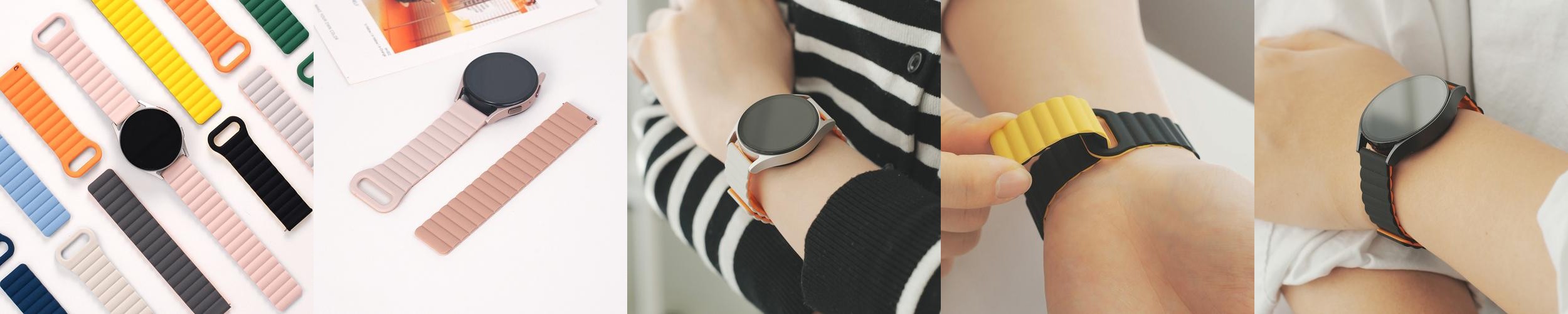 TXLX 갤럭시워치 7 6 5 4 실리콘 마그네틱 스트랩 클래식 프로 밴드 줄 TXLX 갤럭시워치 7 6 5 4 실리콘 마그네틱 스트랩 클래식 프로 밴드 줄