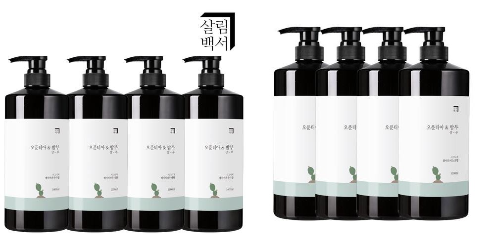 3+1 살림백서 대용량 샴푸 1000ml 약산성 천연지수81% 비듬 민감성 베이비향 지성 3+1 살림백서 대용량 샴푸 1000ml 약산성 천연지수81% 비듬 민감성 베이비향 지성