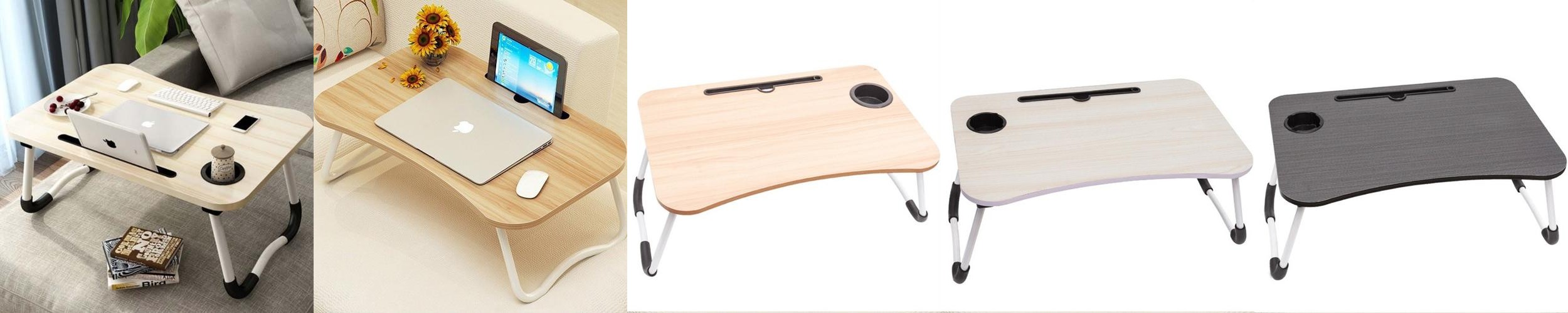 로에드 컵홀더 접이식 테이블 좌식 노트북 침대 테이블 미니 테이블 베드트레이