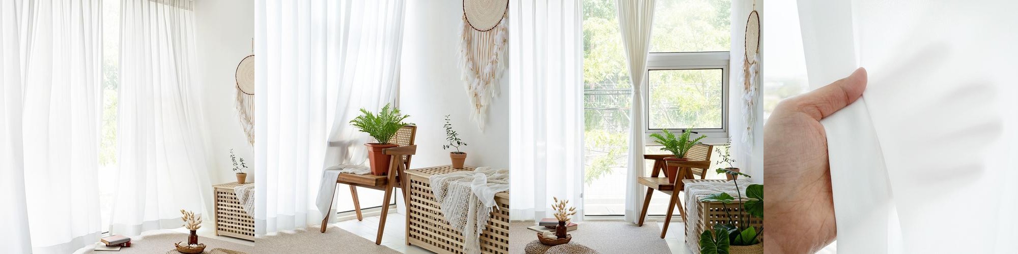 소르르 이지클린 비침없는 차르르 나비주름 화이트 쉬폰커튼 거실 안방 맞춤제작 70×160