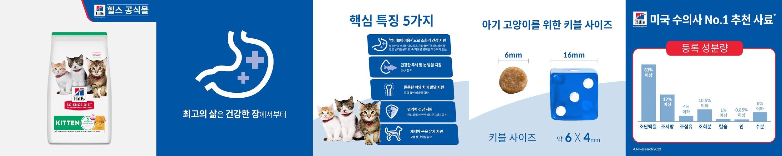 힐스 고양이사료 키튼 1.6kg 힐스 고양이사료 키튼 1.6kg