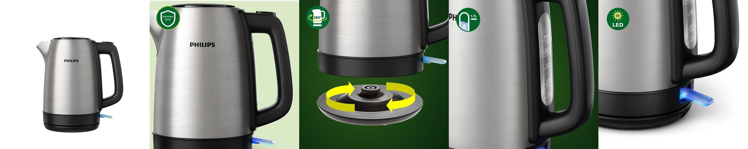 필립스 메탈 무선 주전자 HD9350/93 필립스 메탈 무선 주전자 HD9350/93