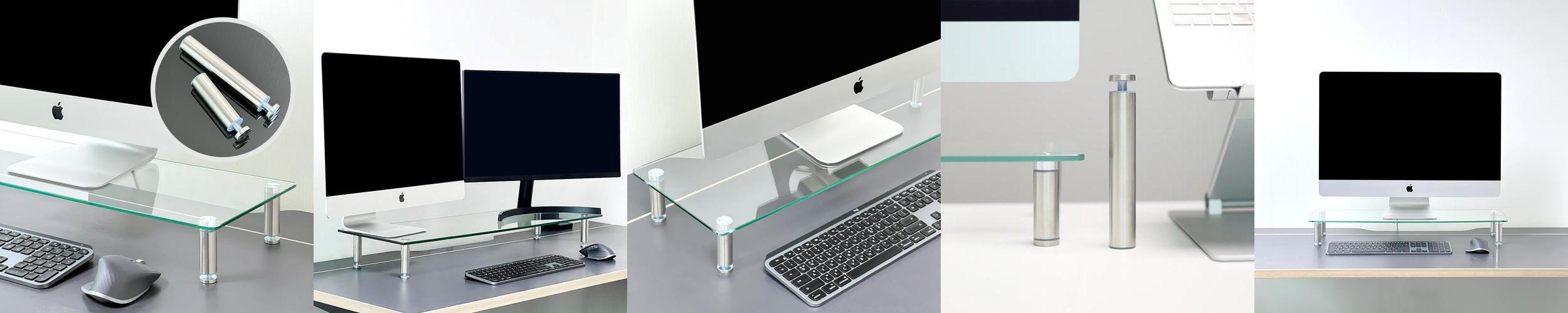 비컴피 강화유리 모니터 받침대 높이조절 컴퓨터 받침 높은 투명 선반 기본형 560 비컴피 강화유리 모니터 받침대 높이조절 컴퓨터 받침 높은 투명 선반 기본형 560