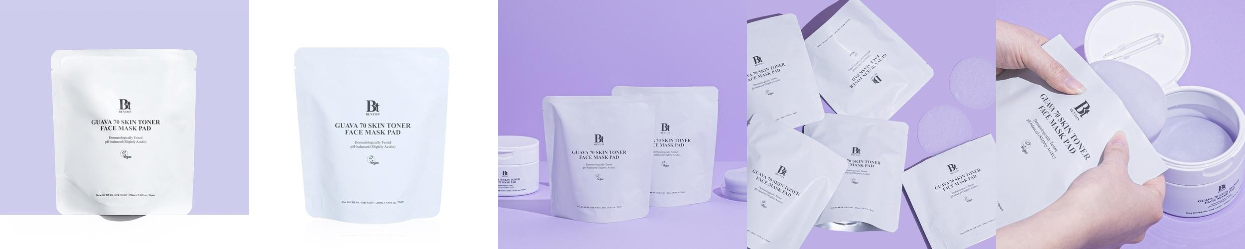 벤튼 구아바 70 스킨 토너 진정 패드 팩 (70매, 리필) 진정 수부지 비건 피부결 벤튼 구아바 70 스킨 토너 진정 패드 팩 (70매, 리필) 진정 수부지 비건 피부결