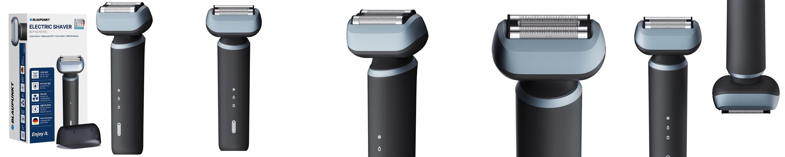블라우풍트 스마트센스 플로팅 3in1 면도날 일자형 전기면도기 BLP-ES701KYL