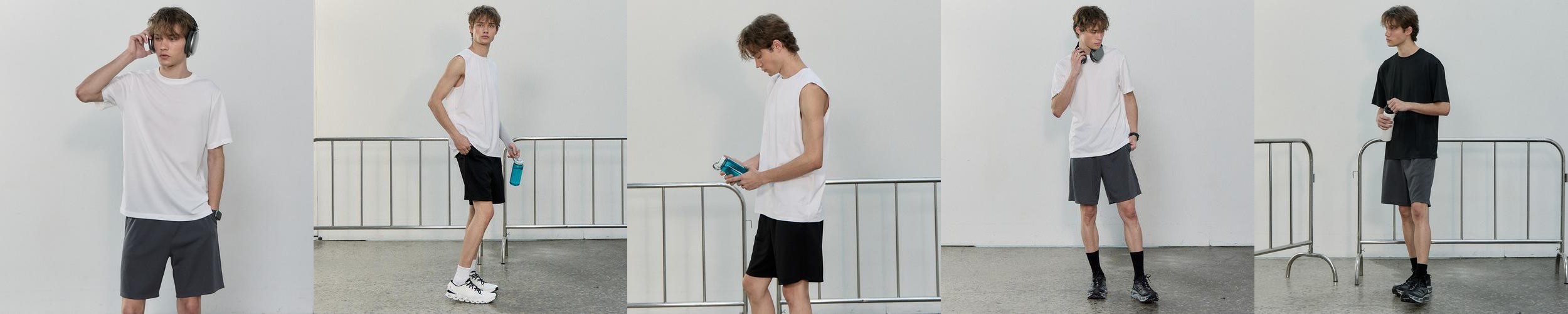 베이직하우스 2SET 하프 팬츠 폴리메쉬 나일론 면5부 버뮤다 반바지 4종 베이직하우스 2SET 하프 팬츠 폴리메쉬 나일론 면5부 버뮤다 반바지 4종