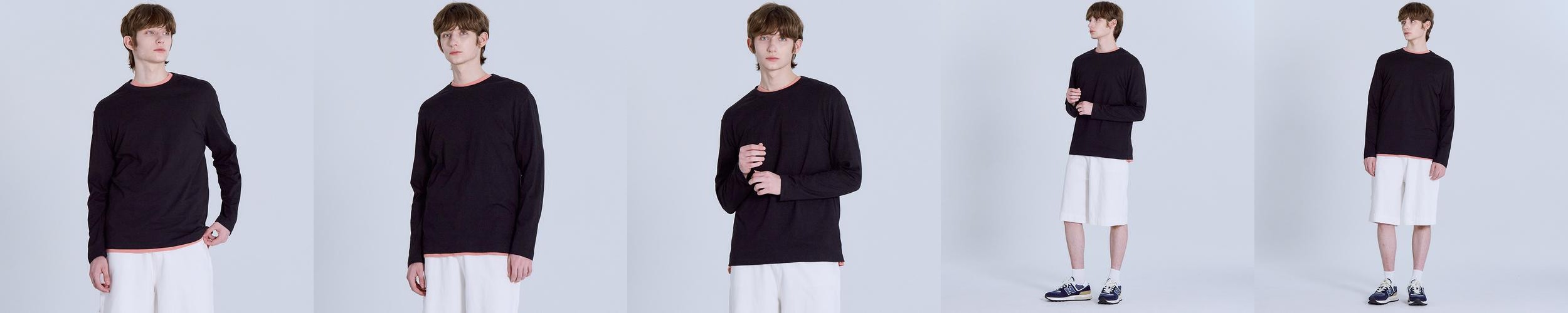 면 30수 릴렉스 무지 긴팔 티셔츠 면 30수 릴렉스 무지 긴팔 티셔츠